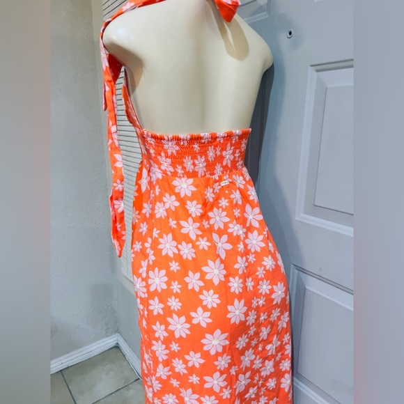 Billabong Hung Up Linen Floral Maxi Dress size Small - Picture 7 of 11